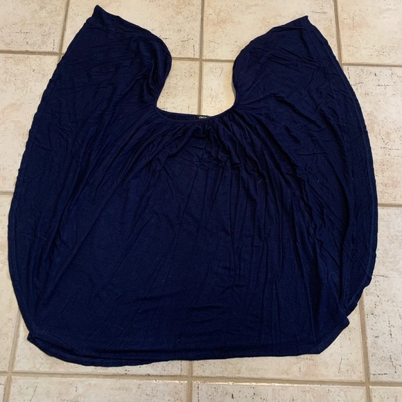 Storm & Marie Navy Blue Off-the-Shoulder Ruffle Top XL - Picture 5 of 9